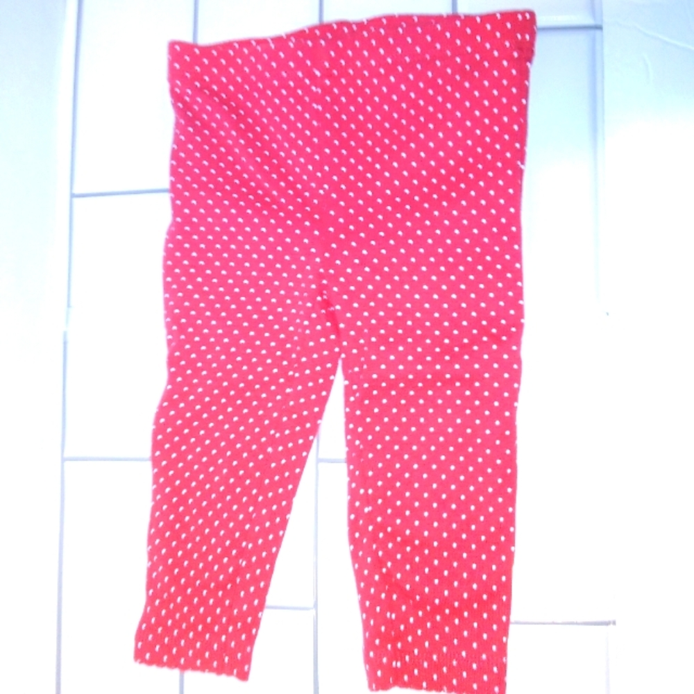 5 For $25 Carter's Red Polka Dot Leggings